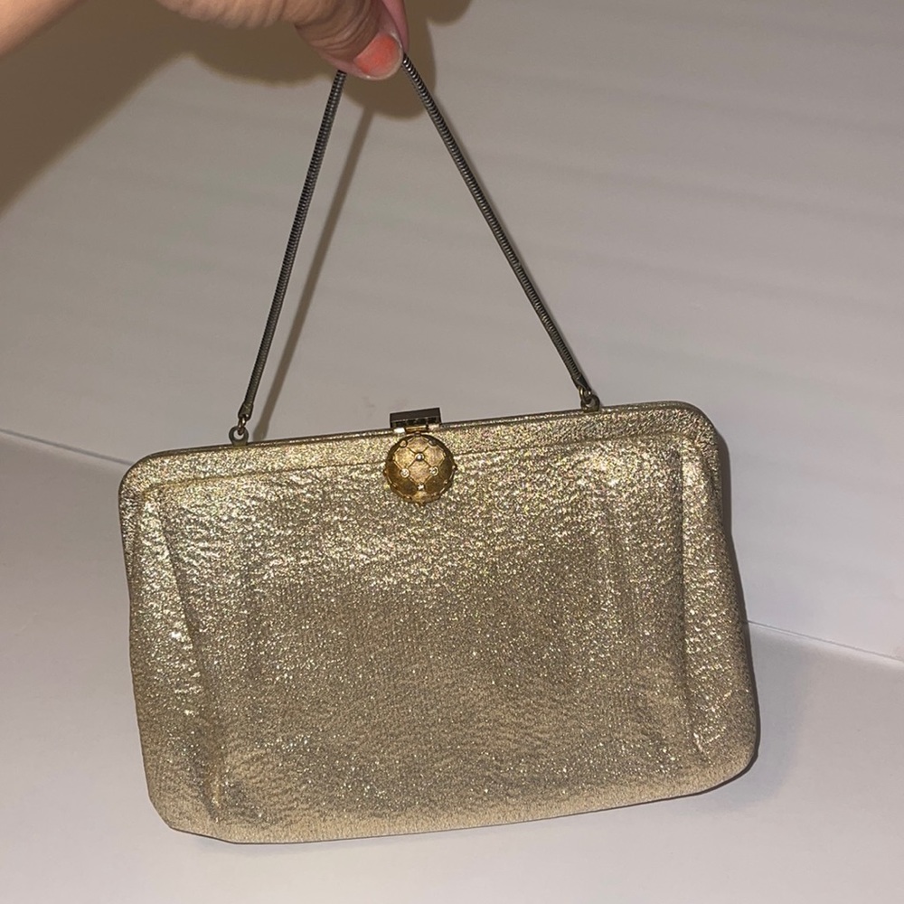 Ande Vintage gold clutch very pretty gold on gold